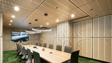 Harmony in Design: The Dual Benefit of Perforated Plywood Panels