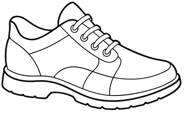 Outline:4_Hdov7be-U= Shoe Clipart