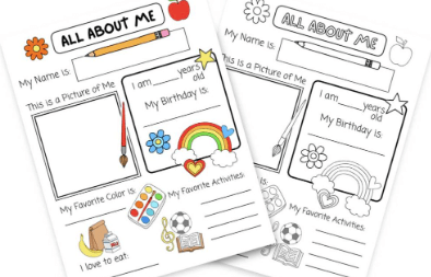 Printable:3bf-Vkunurw= All About Me Worksheet