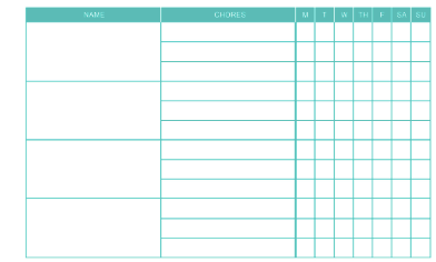 Printable:4cqbwebjgjk= Chore Chart Template