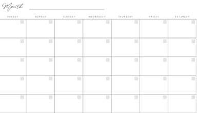 Printable:4dxm6wptpw8= Monthly Calendar