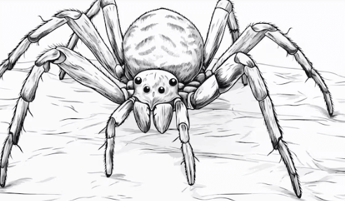 Sketch:B5mkfs1u4o0= Spider Drawing