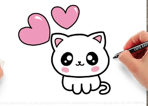 Cute:Hncy3-8rou0= How to Draw a Cat