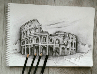 Drawing:-Afbnlfkrgu= Colosseum