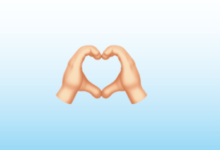 New Hand Heart Emoji: Copy and Paste